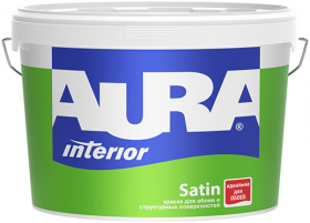 Краска для Обоев и Структурных Поверхностей Aura Interior Satin 2.7л Белая, Матовая / Аура