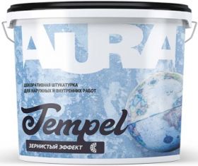 Декоративная Штукатурка Зернистая Aura Dekor Tempel 15кг для Внутренних и Наружных Работ / Аура