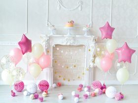 Фон стена "Pinkbirthday"