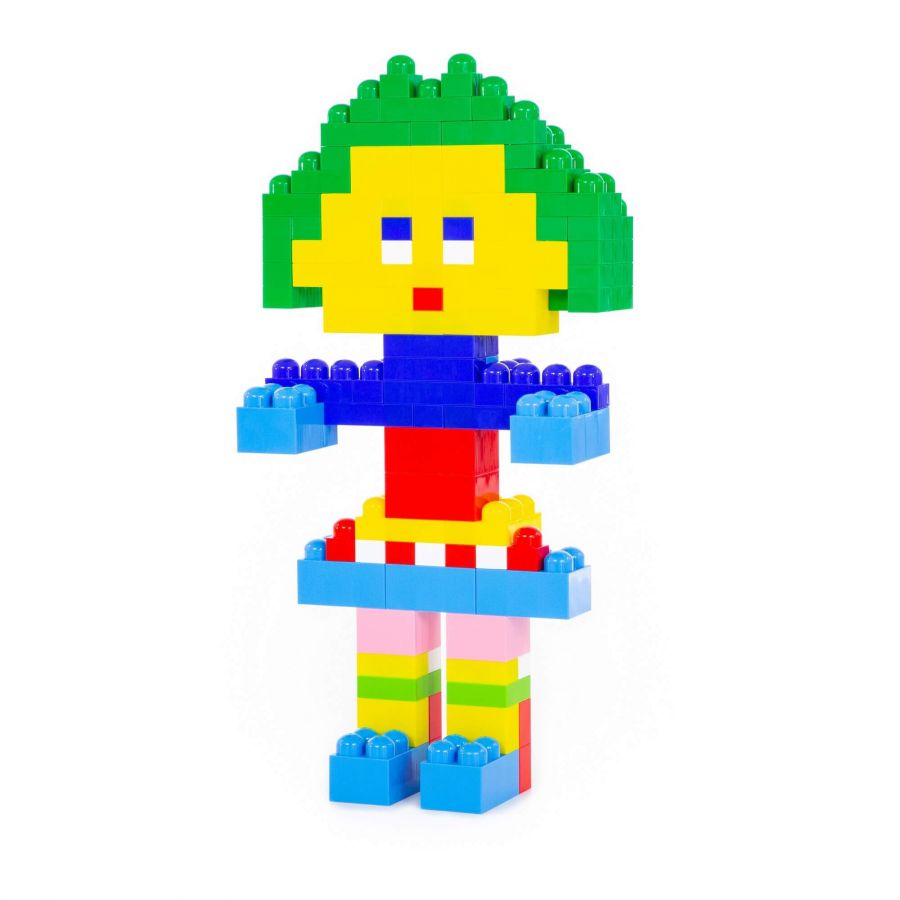 Конструктор "Великан" (144 элемента) (в контейнере)