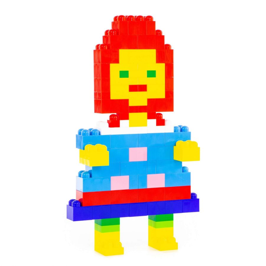 Конструктор "Великан" (198 элементов) (в мешке)