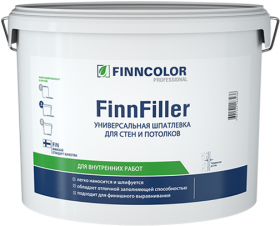 Шпатлевка Финишная Finncolor FinnFiller 17кг Универсальная для Стен и Потолков / Финнколор