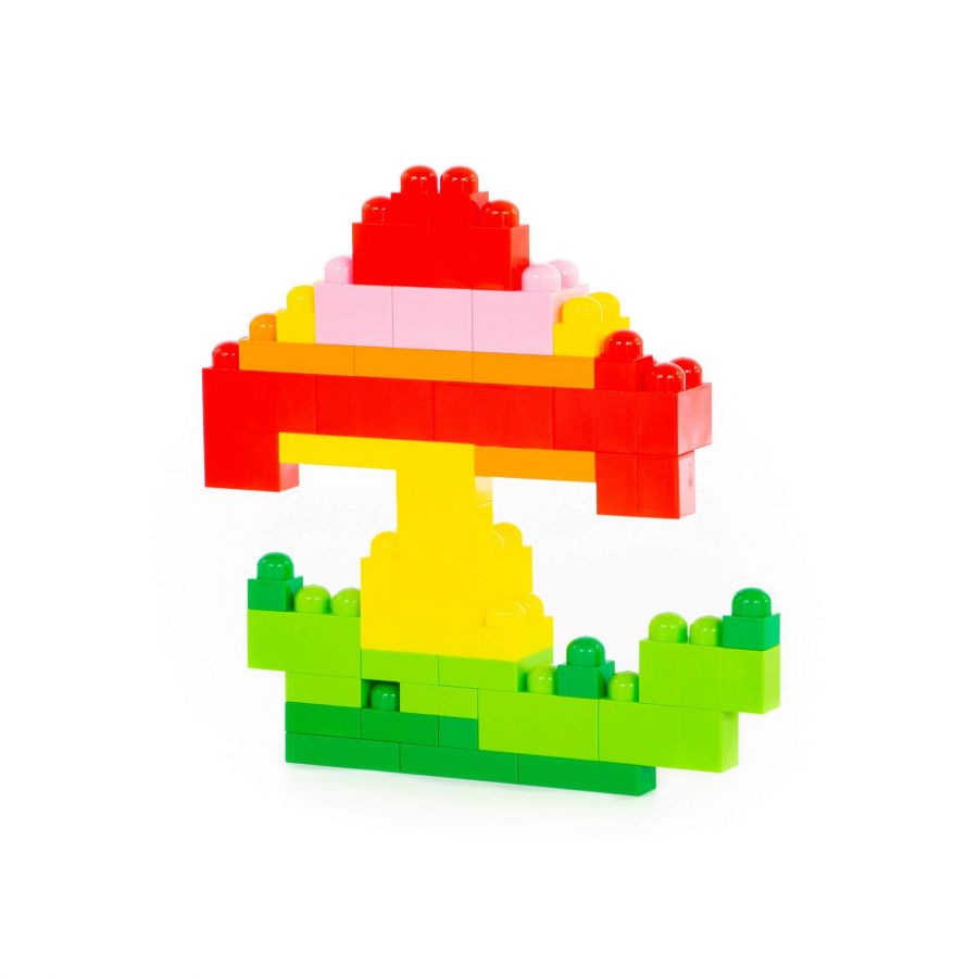 Конструктор "Великан" (74 элемента) (в контейнере)