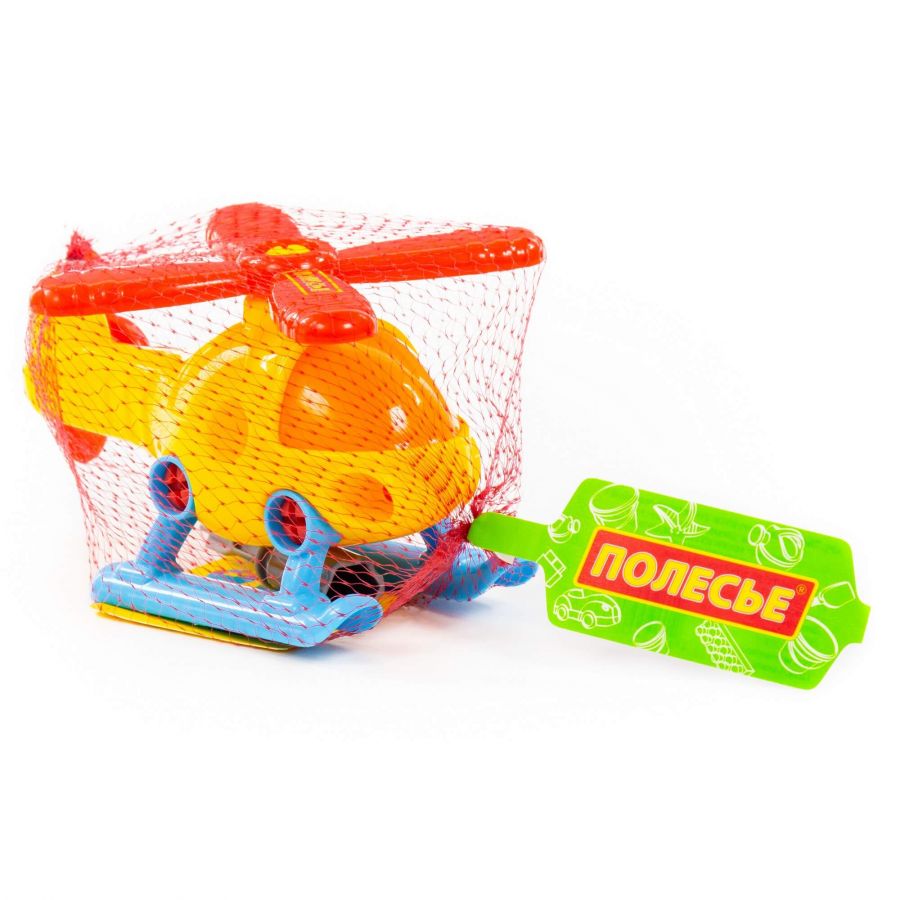 Конструктор-транспорт "Вертолёт" (16 элементов) (в сеточке)