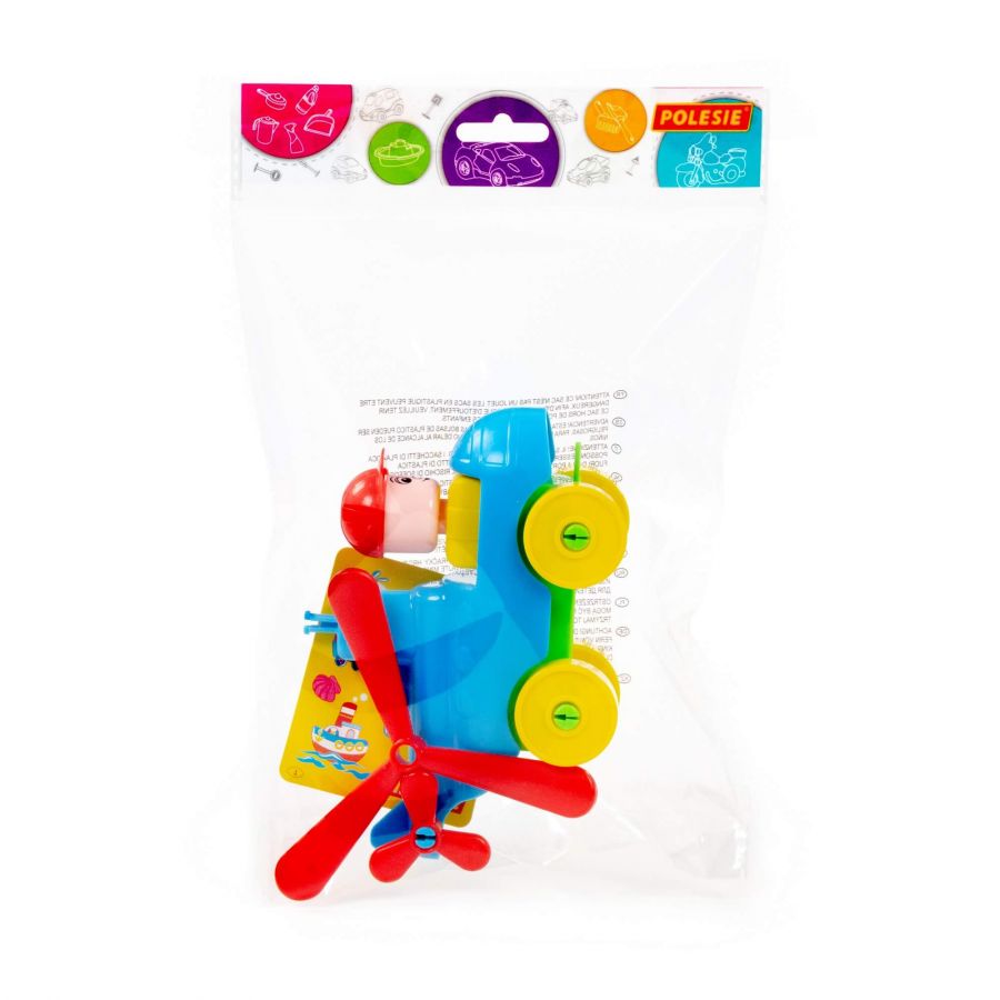 Конструктор "Юный путешественник" - Вертолёт (11 элементов) (в пакете)