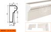 Фасадный Молдинг Lepninaplast  МВ-130/2  В130хШ60хД2000 мм / Лепнинапласт.