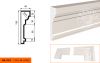 Фасадный Молдинг Lepninaplast  МВ-135/2  В135хШ40хД2000 мм / Лепнинапласт.