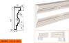 Фасадный Молдинг Lepninaplast  МВ-135/3  В135хШ40хД2000 мм / Лепнинапласт.
