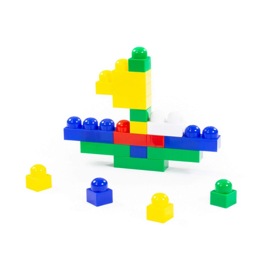 Конструктор "Юниор" (40 элементов) (в контейнере)