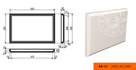 Боссаж Lepninaplast БВ-1/2 В320хШ30хД500 мм / Лепнинапласт