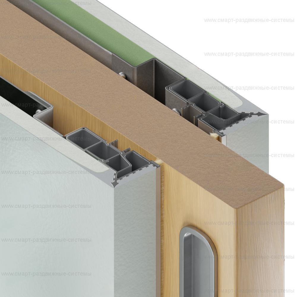 Пенал PenalBox Single-PLASTER для раздвижной двери (полотно от 2000 до 2400 мм)