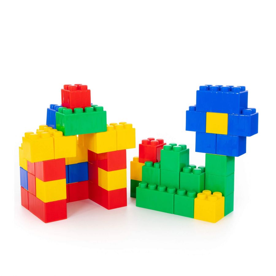 Конструктор строительный "XXL", 45 элементов + соединитель (45 элементов)