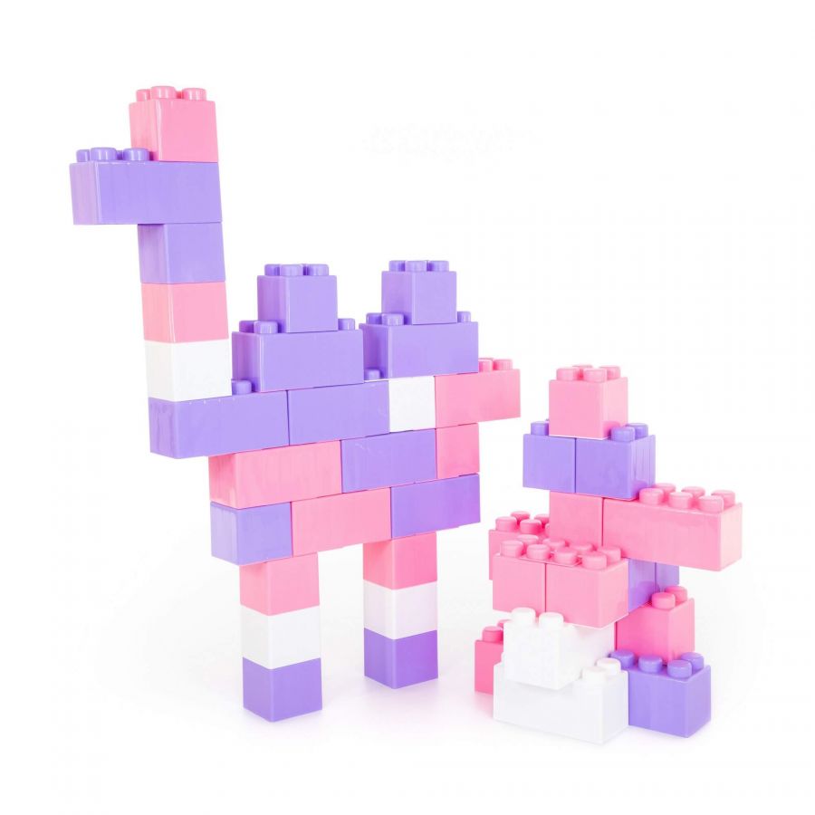 Конструктор строительный "XXL", 72 элемента (v2) + соединитель (72 элемента)