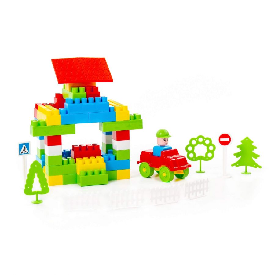 Конструктор "Строитель" (101 элемент) (в пакете)