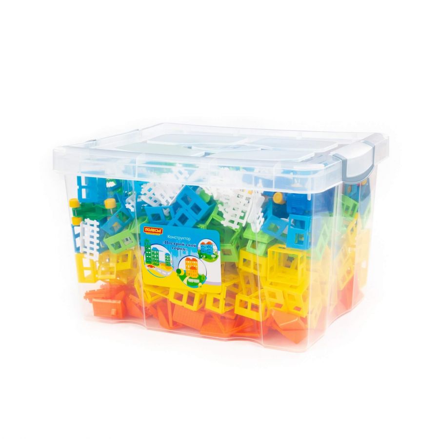 Конструктор "Построй свой город" (462 элемента) (в контейнере)