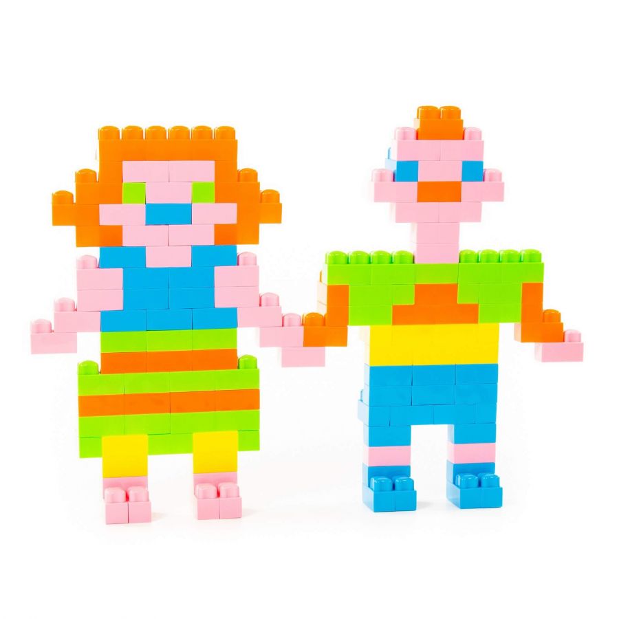 Конструктор "Малютка" (185 элементов) (в пакете)