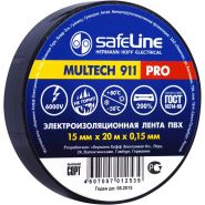 Safeline изолента ПВХ 15/20 черная