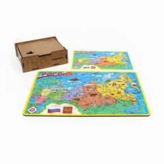 пазл Карта России премиум Yoshatoys