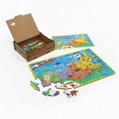 пазл Карта России премиум Yoshatoys