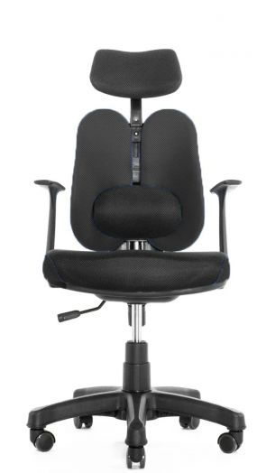 Анатомическое кресло для школьников Duo Gini (Чёрное)
