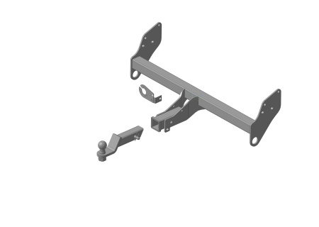 Фаркоп Mitsubishi Pajero III 2000-2007, Mitsubishi Pajero IV 2007-2020 съемное крепление шара под американский квадрат