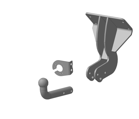 Фаркоп Mercedes G-Class W463 1990-2018 твердое крепление шара