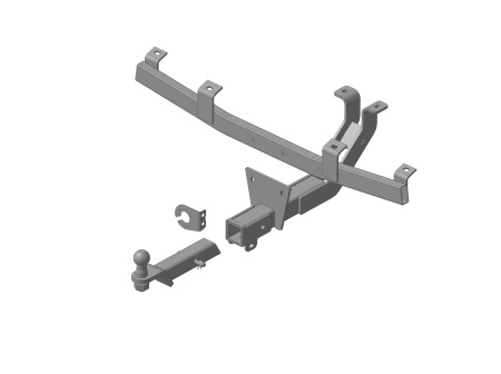 Фаркоп Lada Niva Travel 2021-, Chevrolet Niva 2009-2020 съемное крепление шара под американский квадрат