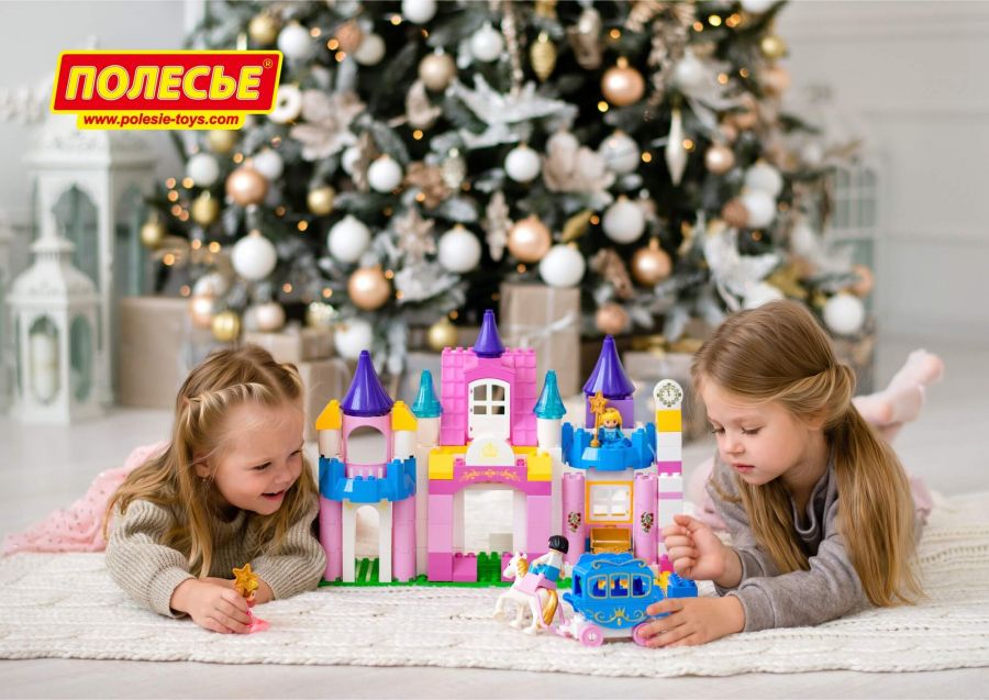 Конструктор "Макси" - "Весёлая принцесса" (146 элементов) (в коробке)