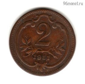 Австро-Венгрия 2 геллера 1911