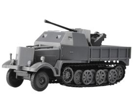 Сборная модель Полугусеничный тягач ЗСУ 37 мм Sd.Kfz.7/2, масштаб 1:72