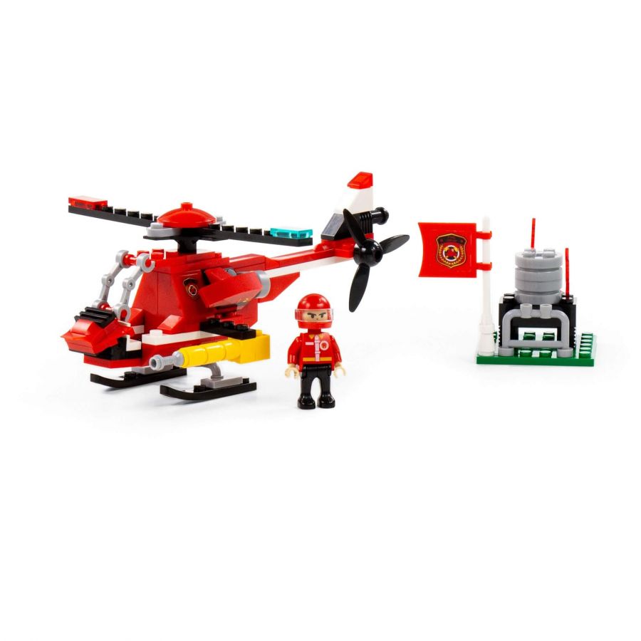 Конструктор "Классик" "Пожарная служба-1.3" (108 элементов) (в коробке)