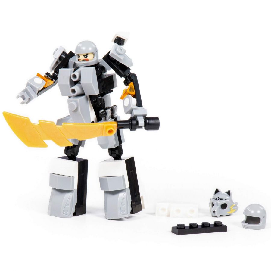 Конструктор "Классик" "Роботы-воины-1.3" (81 элемент) (в коробке)