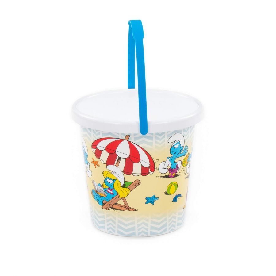 Ведро с наклейкой "Смурфики-1"