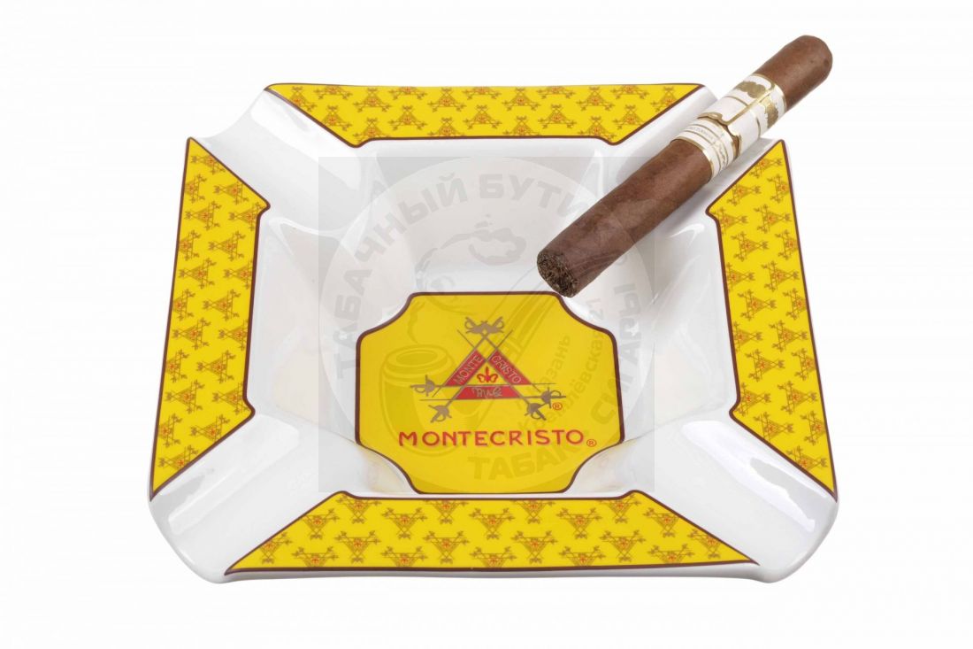 Пепельница Tom River на 4 сигары, керамика, Montecristo