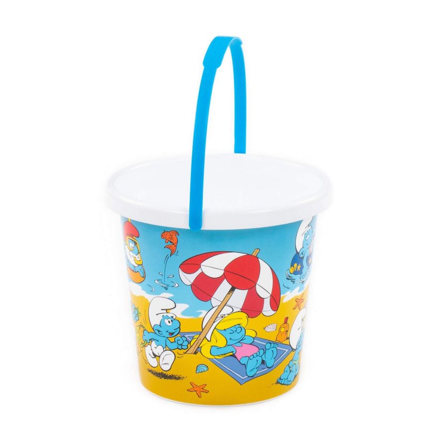 Ведро с наклейкой "Смурфики-2"