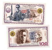 100 dollars (долларов) — Терминатор 2. Hasta la vista, baby. (The state of California). UNСB Памятная банкнота. Msh Oz