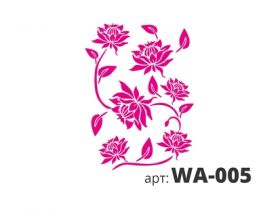 Трафарет Виниловый STMDECOR ЦВЕТЫ WA-005 300*400*0.4 мм.