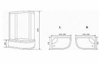 Душевая кабина Timo Standart 120x85 T-5520L схема 8