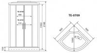 Душевая кабина Timo Eco 90x90 TE-0709 схема 12