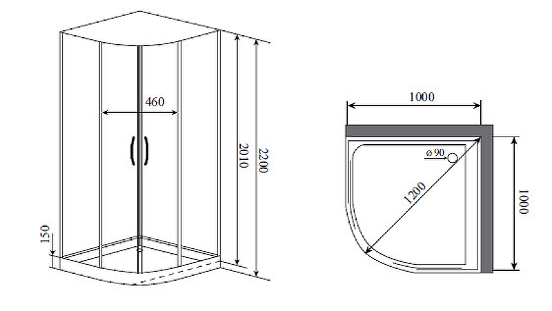 Душевая кабина Timo Premium 100x100 H-517 с баней с гидромассажем ФОТО