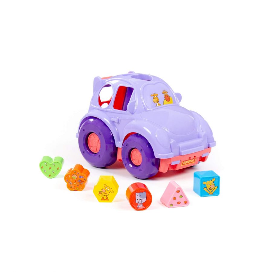 Игрушка развивающая "Оранжевая корова" "Автомобиль легковой" (в коробке)