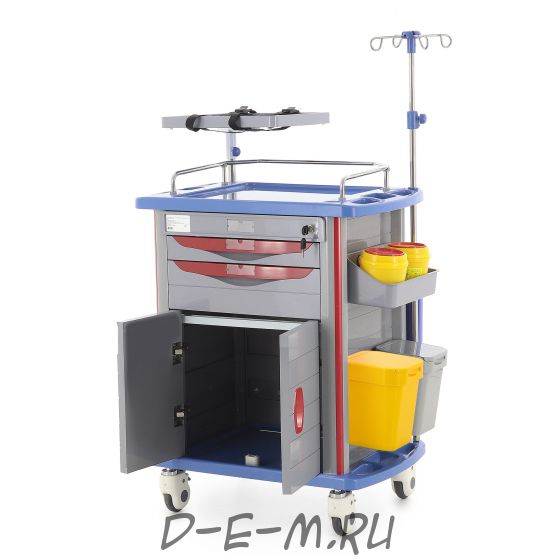 Тележка медицинская MedMos ЕТ850-02 (ТМ-021АН-00)