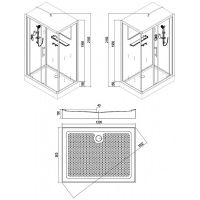 Душевая кабина Esbano ESW-129CKR 120x90 ESKW129CKR без гидромассажа схема 17