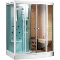 Душевая кабина Cerutti SPA 165х110 LESINA CT8342 с баней с гидромассажем схема 1