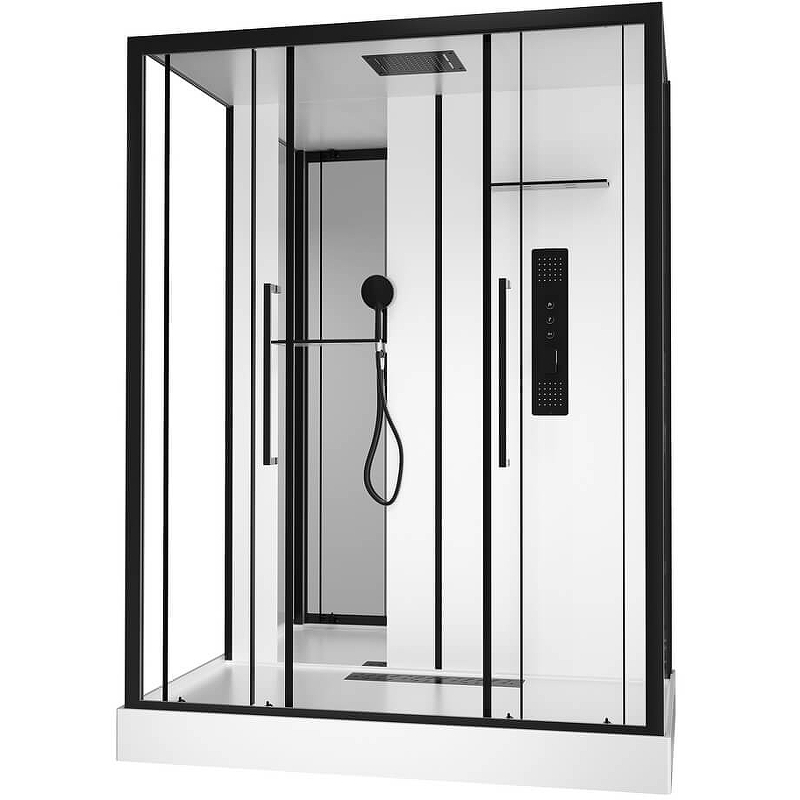 Изображение Душевая кабина Black&White Galaxy 160х85 8030000 с гидромассажем