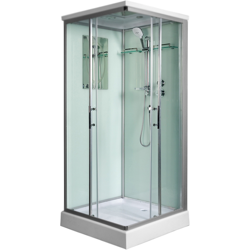 Изображение Душевая кабина WeltWasser WW500 Laine 902 90x90 10000003262 профиль Хром стекло прозрачное