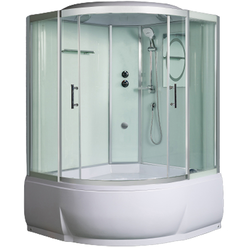 Изображение Душевой бокс WeltWasser WW500 Emmer 13555-2 135х135 10000004657 профиль Хром стекло прозрачное