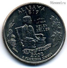США 25 центов 2003 P Алабама