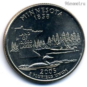 США 25 центов 2005 D Миннесота