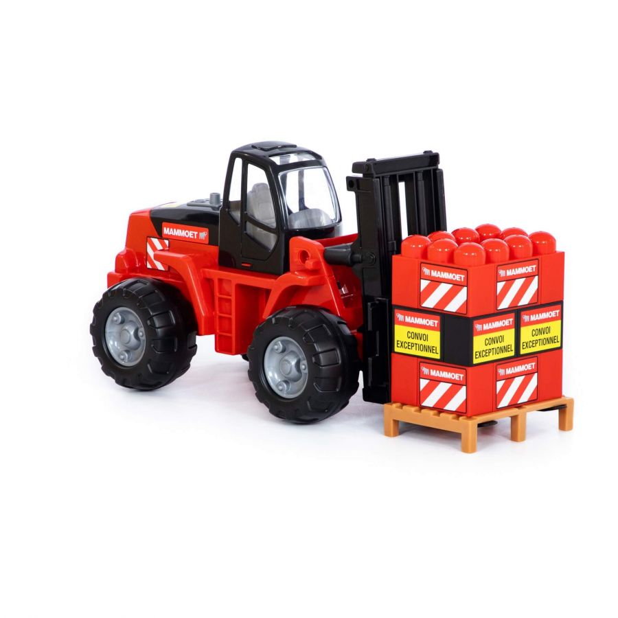 "MAMMOET", автокар + конструктор (15 элементов) (в сеточке)